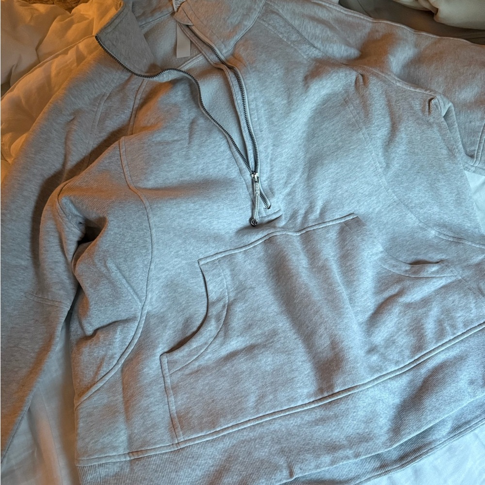 Lululemon Athletica Gray Zip Up Sweater